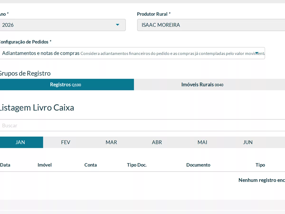 Livro Caixa Digital LCDPR no Plantae